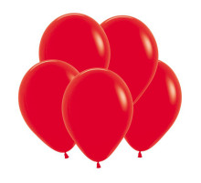 Шар латексный 12"/30см пастель красные ВЕСЕЛУХА (уп 100шт)