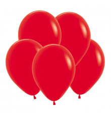 Шар латексный 12"/30см пастель красные ВЕСЕЛУХА (уп 100шт)