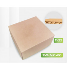 Коробка картонная самосборная 160*160*80мм СП ЧЛБ УФА НСК