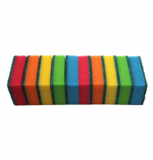 Губка для посуды Прайд СТАНДАРТ с чистящим слоем 76*48*23 10шт/уп