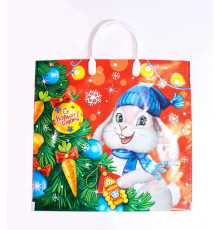 Пакет с пласт. ручкой ПВД 37*34 80/90мкм НГ в ассортименте (10/200)