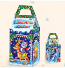 Коробка НГ Сказочный замок 145х110х110 800гр (уп230)