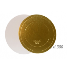 Подложка для торта 0,8 золото d300мм