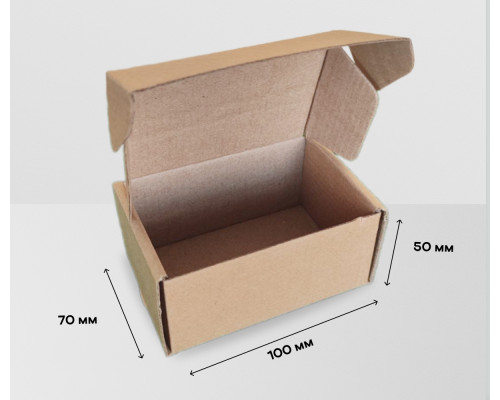 Коробка картонная самосборная 100*70*50мм СП ЧЛБ НСК УФА
