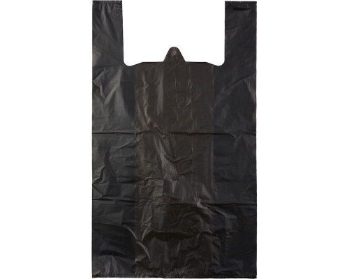 Майка ПНД 38+20*70 18мкм НУЛЕВКА черный уп 100шт (пак 1000) Союз-Пакет