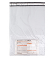 Пакет курьерский белый 290*400+40мм 50мкм с карманом (уп500шт)