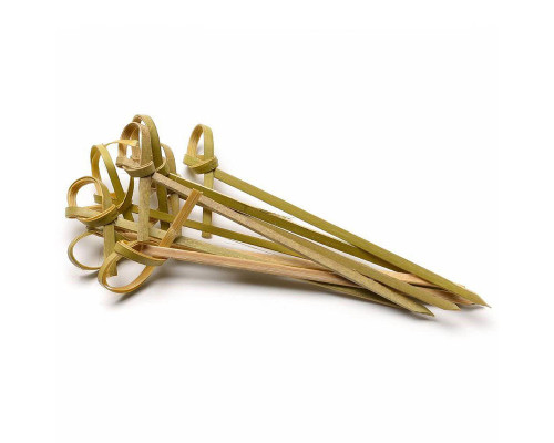 Пика для канапе 9см Завиток бамбук 100шт