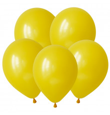 Шар латексный 12"/30см желтый пастель (уп 100шт) ТМ DECOBAL