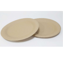 Тарелка картонная 180мм h-14мм крафт (уп50/1000)