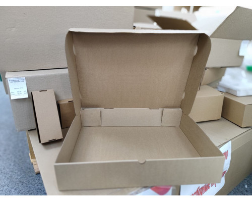 Коробка картонная самосборная 420*320*80 бурая СП (для пирога) ЧЛБ УФА