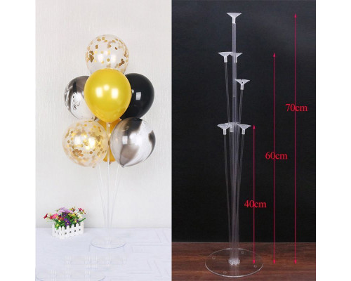 Стойка для шаров на акриловой основе в упаковке 7 трубочек