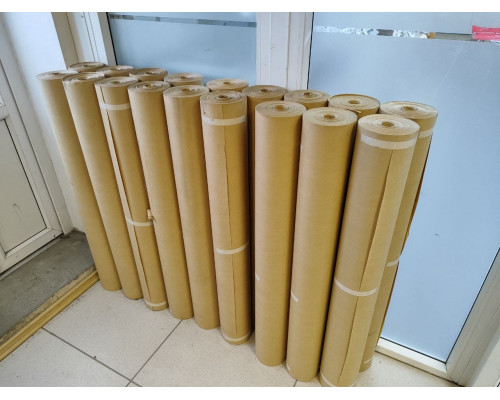 Бумага оберточная крафт в рулоне 78 гр/м2 (ф102/105см) 10кг 130м