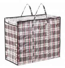 Сумка баул ПП 90*60*34 с молнией клетка 162 литра