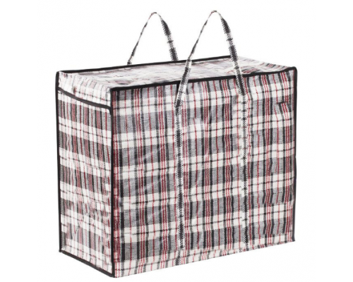 Сумка баул ПП 90*60*34 с молнией клетка 162 литра