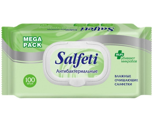 Салфетки влажные 100шт в упак в ассортименте