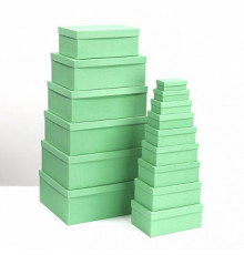 Коробка подарочная 8*8*6 САЛАТОВЫЙ