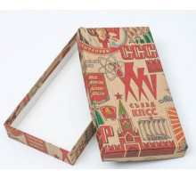 Коробка подарочная 20*10*3 СССР КРАФТ