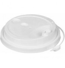Крышка для стакана бум белая d-80мм с заглушкой 50/1000