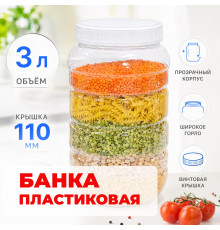 Банка 3л с крышкой (110мм)