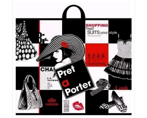 Пакет ПЭ с петлевой ручкой 50*60 70мкм В АССОРТИМЕНТЕ