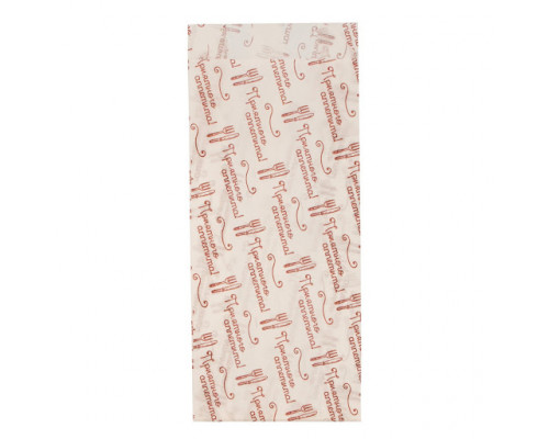 Пакет бумажный 220*90*40 белый с рисунком (уп100шт)