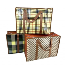 Сумка баул ПП 40*35*20 с молнией 28 литров рисунок в ассортименте