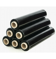 Стрейч пленка 500мм 20мкм 2,0кг нетто ЧЕРНЫЙ (высший сорт)