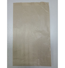 Пакет бумажный 350*200*100 Крафт с рисунком полоса