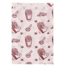 Пакет бумажный 175*110*150 с рисунком "картофель фри" (100/3500)