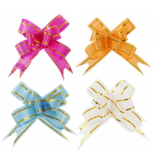 Бант-бабочка 1,8см/d-10см цвет в ассортименте  (уп 10шт)