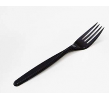 Вилка пластик 180мм ЭЛПИ ЛЮКС черная 100шт (уп2000)