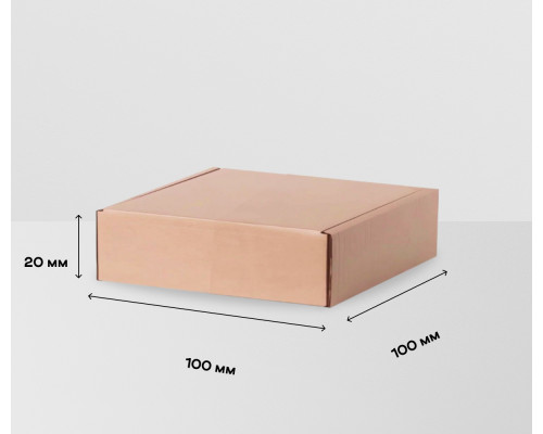 Коробка картонная самосборная 100*100*20мм СП УФА ЧЛБ
