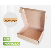 Коробка картонная самосборная 100*100*20мм СП УФА ЧЛБ