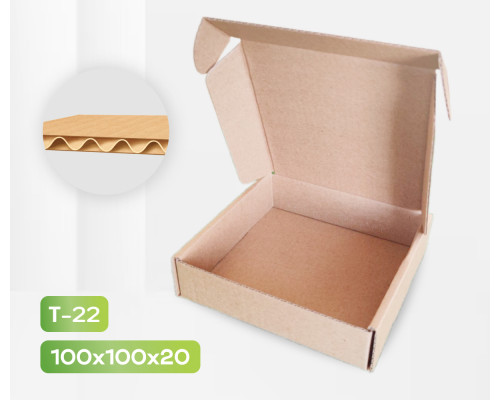 Коробка картонная самосборная 100*100*20мм СП УФА ЧЛБ