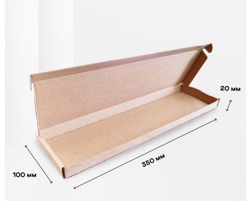 Коробка картонная самосборная 350*100*20мм СП УФА НСК