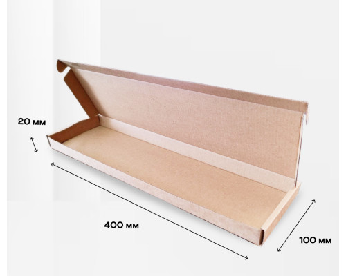 Коробка картонная самосборная 400*100*20мм СП УФА