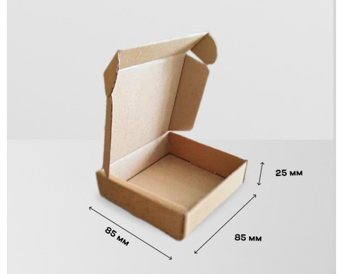 Коробка картонная самосборная 85*85*25мм СП УФА