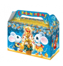 Коробка НГ Настроение Мышь 175*70*100 500гр