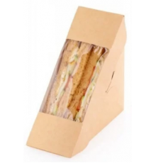 Контейнер ECO SANDWICH 70 с окном Сендвич 130*130*70 (уп50/кор800)