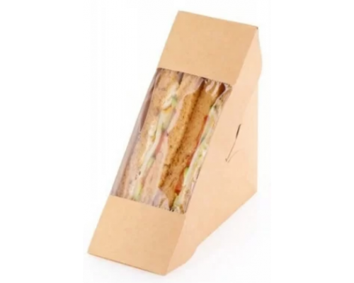 Контейнер ECO SANDWICH 70 с окном Сендвич 130*130*70 (уп50/кор800)