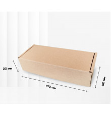 Коробка картонная самосборная 150*50*20мм СП УФА