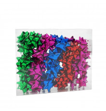 Бант-звезда 6,3см Ассорти классика (уп 40шт) ВЕСЕЛУХА