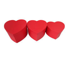 Коробка подарочная 20*18*13 Сердце Красный БРАВО