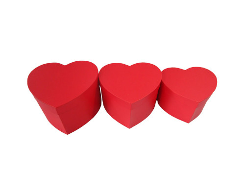 Коробка подарочная 20*18*13 Сердце Красный БРАВО