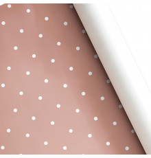 Бумага упаковочная 60*89 Белый горох ТМ ВЕСЕЛЫЙ ПРАЗДНИК