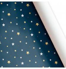 Бумага упаковочная 60*89 Звезды ТМ ВЕСЕЛЫЙ ПРАЗДНИК