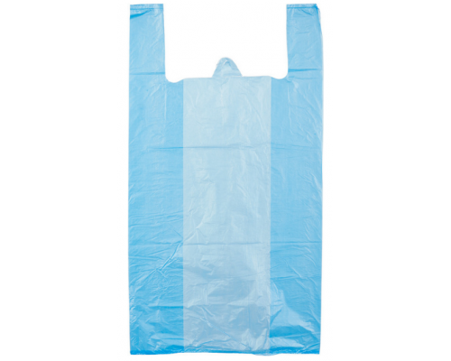 Майка ПНД 40+20*75 15мкм НУЛЕВКА синий уп 100шт (пак 1000) Союз-Пакет