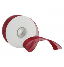 Лента атласная и органза половинки 25мм 25м цвет в ассортименте