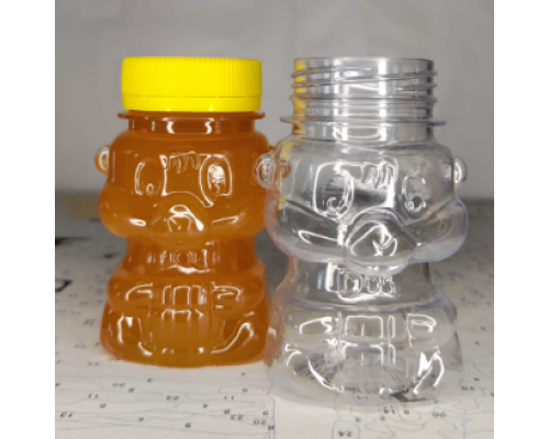 Банка ПЭТ 0,1л МИШКА желтая крышка 38мм