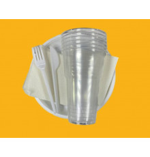 Набор одноразовой посуды для пикника НАШ ПИКНИК большой на 6 персон